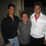 con Luis Quintero (al centro)